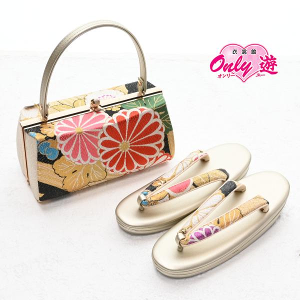 【激安】85BN100176【在庫処分品】草履バックセット【少々難有り】西陣織帯地/ZB-946BN...