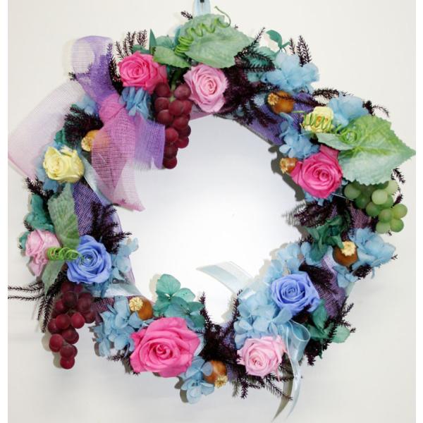 プリザーブドフラワー　ラグジュアリーリース　020