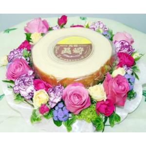 生花リースアレンジと長崎バウムクーヘン【地域限定送料無料】