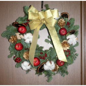 クリスマスリース 生花 リース クリスマス 裏...の詳細画像4