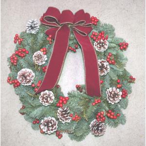 オレゴン産 もみの木　これぞクリスマスリース45　生花 リース クリスマス もみのき モミノキ 樅ノ木 モミの木 フラワー リース