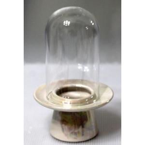 ドーム型コンポート小 ガラス製と陶器｜studiohiro