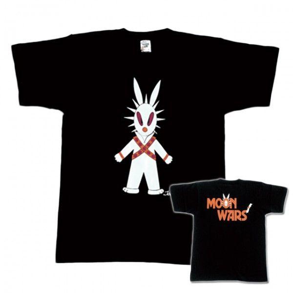 半袖 Tシャツ デザイン プリント オリジナル メール便可 MOON WARS「ブラック」