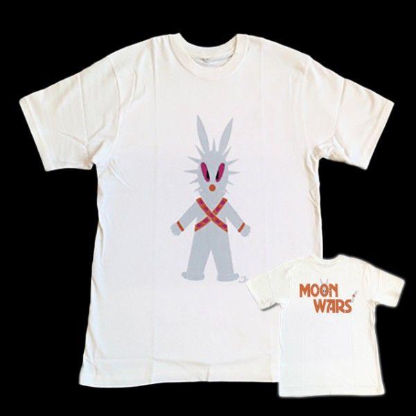 半袖 Tシャツ デザイン プリント オリジナル メール便可 MOON WARS「ホワイト」