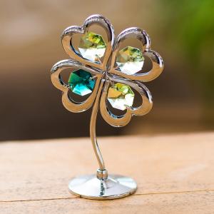 クローバー スワロフスキー おしゃれ インテリア 置物 北欧 プレゼント 小物 オブジェ ラッキー 開運 850 624 Studiolo Yahoo ショップ 通販 Yahoo ショッピング