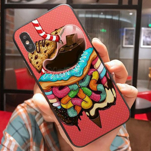 携帯ケース 腸  人体 骨 ソフトケース iPhone8 iPhone7 スマホ 携帯