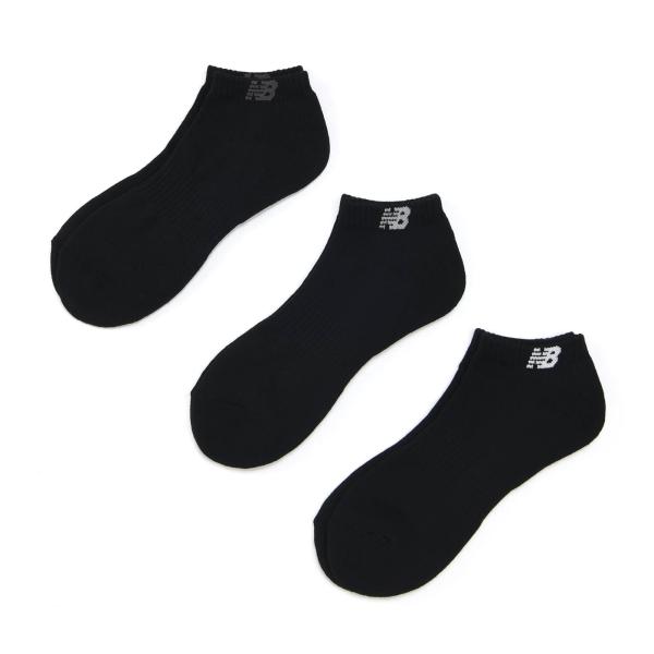 ニューバランス New Balance ショートレングス ソックス 3足組 ブラック 黒 ショートレ...