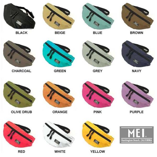 MEI メイ ボディバッグ  ボトムライン メンズ レディース 肩掛け 斜めがけ ウエストバッグ M...