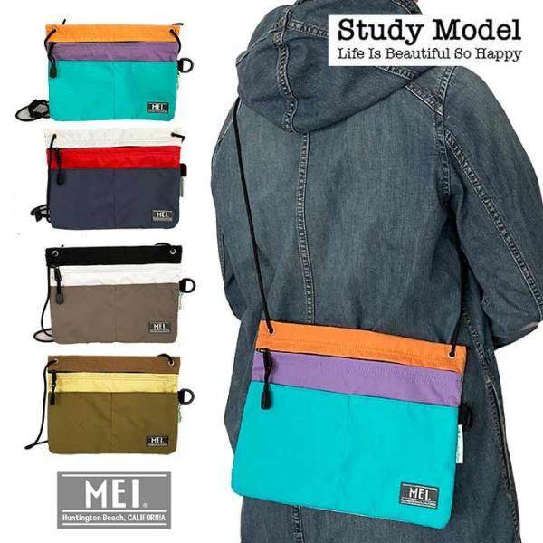 MEI メイ  サコッシュ ショルダーバッグ 斜めがけ カラフル  薄型  フェス 190018