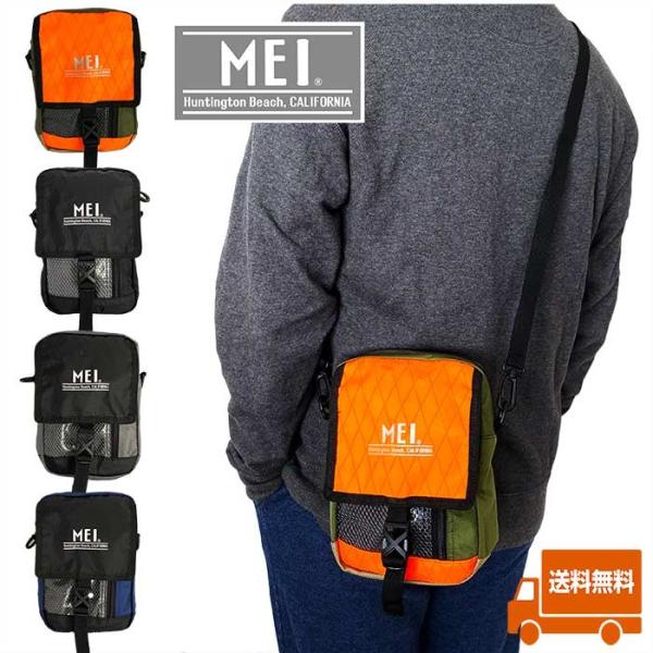 MEI メイ   ショルダーバッグ ミニバッグ  メンズ レディース イージーウォーク 黒 グレー　...