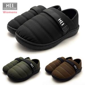 メイ MEI BELT MOCSHOES LADIES ベルト モックシューズ レディース スリッパ スリッポン ルームシューズ バブーシュ アウトドア｜studymodel