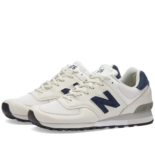 ニューバランス new balance スニーカー メンズ  OU576LWG ホワイト・ネイビー ...