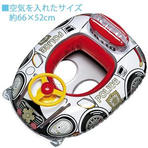 ベビー ボート パトカー ハンドル付 浮輪 浮...の詳細画像2