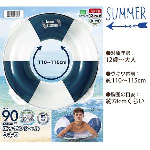 エッセンシャル ウキワ 90cm 浮き輪 フロ...の詳細画像2