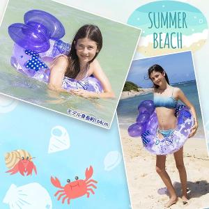 レースリボン ウキワ 70cm 浮き輪 フロー...の詳細画像1