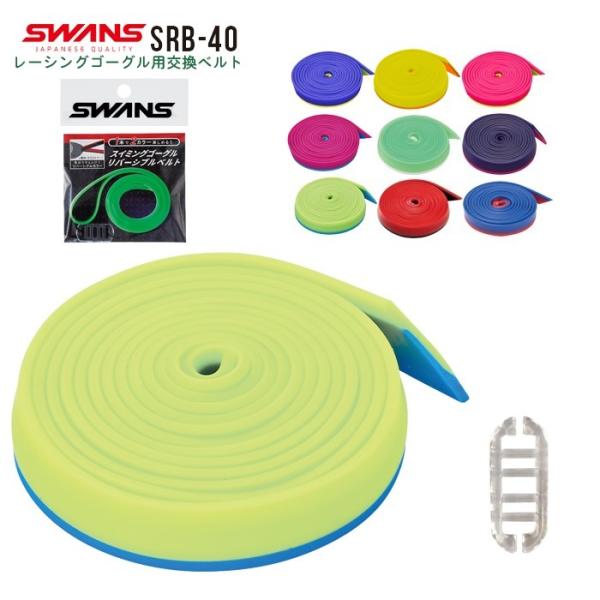 SWANS スワンズ スイミング ゴーグル ベルト パーツ リバーシブル SRB-40 替えベルト ...