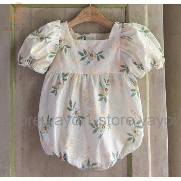 子供服 姉妹コーデ ロンパース ワンピース お揃い 女の子 半袖 春夏 可愛い おしゃれ キッズ ベ...