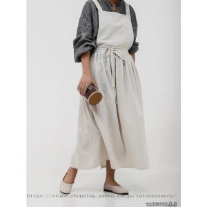 エプロン 綿100% レディース カフェエプロ...の詳細画像3
