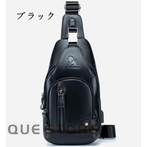 ボディバッグ メンズ 本革 斜めがけバッグ シ...の詳細画像2