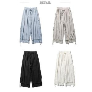 ワイドパンツ メンズ クセになる開放感。 ガウ...の詳細画像3