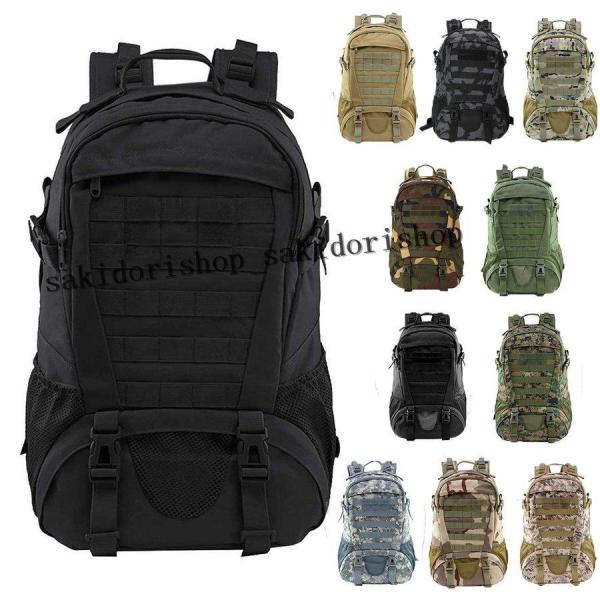 バックパック アウトドア トラベリングバックパック 30L 大容量ミリタリーバックパック 多機能登山...