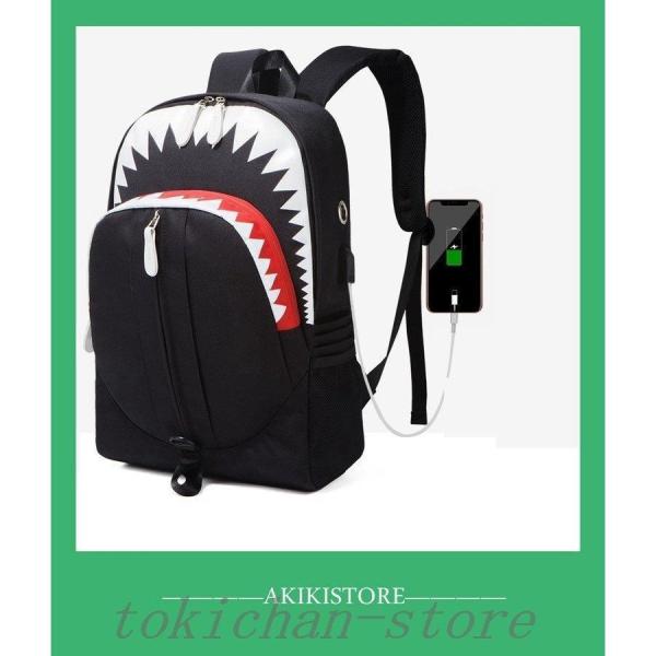 サメリュック個性的リュックサックバックパックデイパックユニークおもしろ夜光