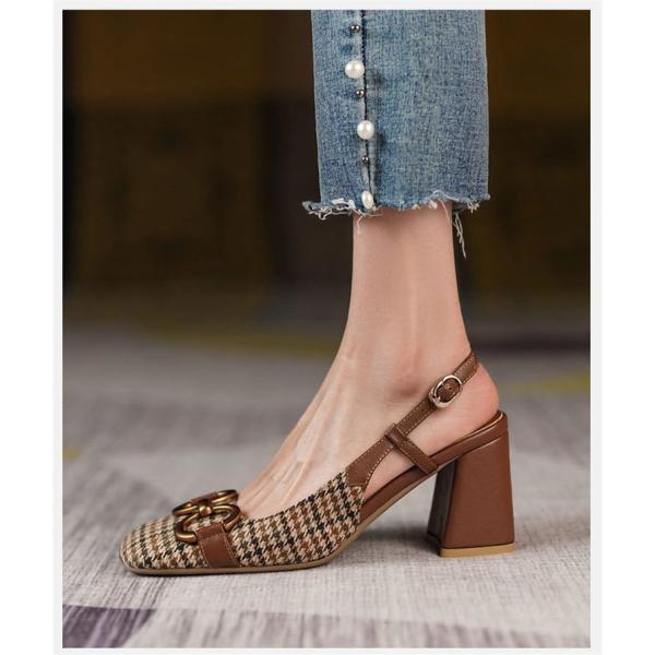 パンプス サンダル チャンキーヒール 太ヒール レーディス 靴 シューズ 女の子 カジュアル おしゃ...