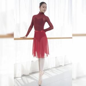 巻きスカート バレエ ロング ダンススカート ...の詳細画像1