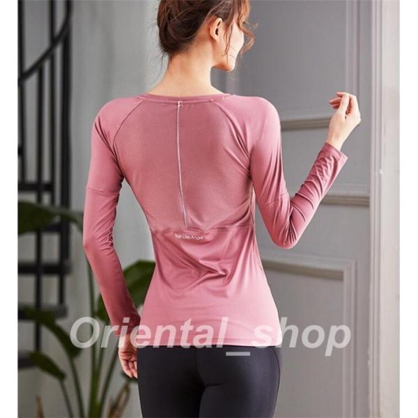 スポーツウェアレディースランニングトップストレーニングウェアフィットネスヨガウェアダイエット吸汗速乾