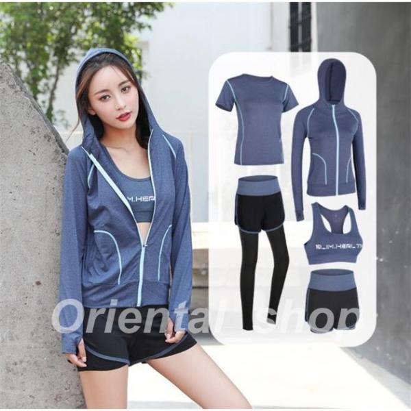 スポーツウェアレディースランニングセットアップトレーニングウェアフィットネスヨガウェアダイエット吸汗...