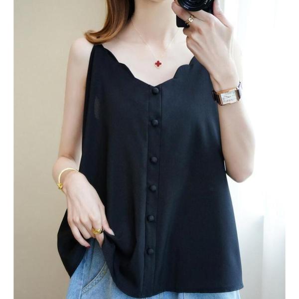カットソー レディースキャミソール トップス ゆったり キャミソール