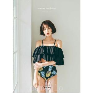 ビキニ水着レディース3点セットセパレートママ大...の詳細画像4
