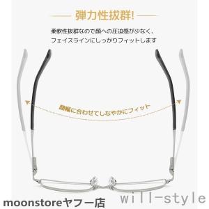 老眼鏡 おしゃれ メガネ 遠近両用 ブルーライ...の詳細画像2