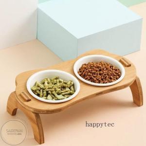 ペット用食器 ペット用品斜め口高いを保つ木棚の...の詳細画像2