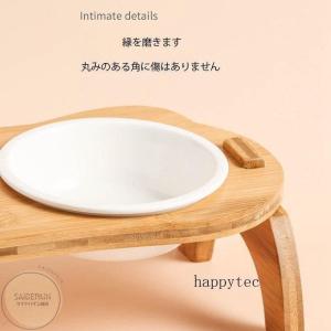 ペット用食器 ペット用品斜め口高いを保つ木棚の...の詳細画像3