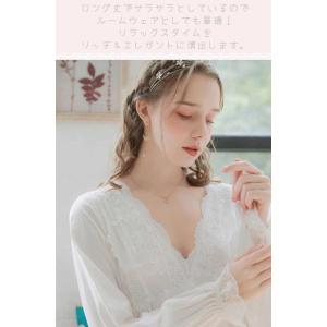 レディース 姫系 レース ネグリジェ 寝巻き ...の詳細画像1