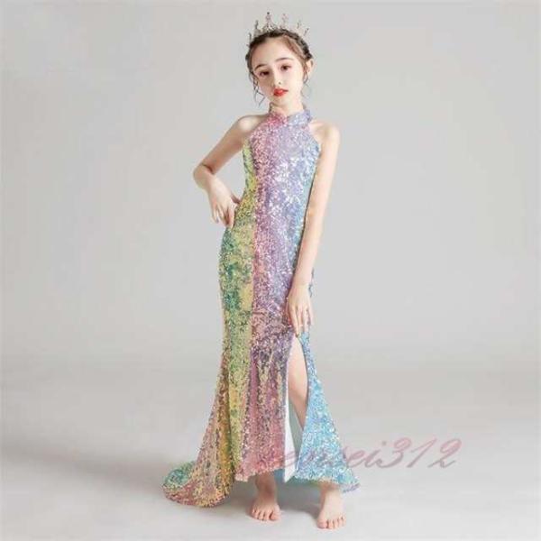 子供ドレス 女児 ドレス 子どもドレス 演奏会 ピアノ発表会 細身 女児ドレス 七五三ドレス 女の子...