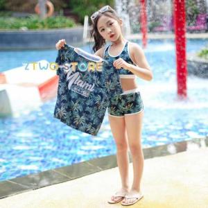 3点セットキッズ スクール水着 女の子 体型カバ...の商品画像