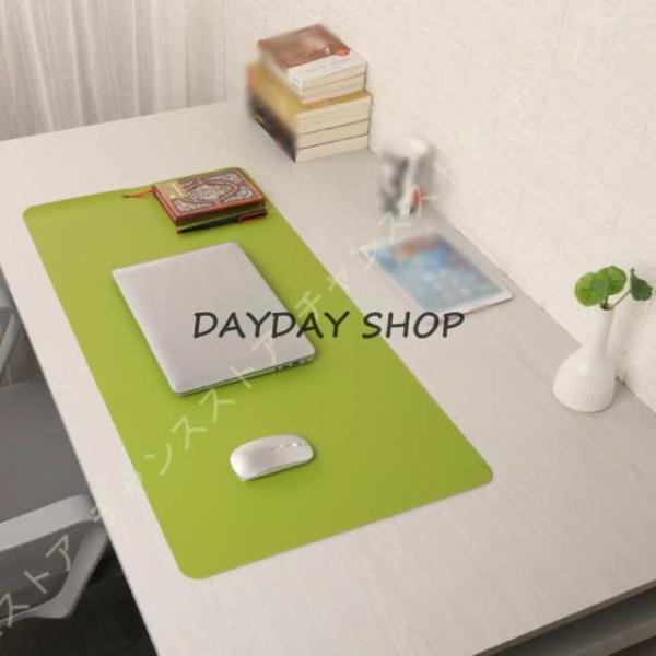 両面両色 特大 デスクマット リバーシブル PUレザー デスクパッド おしゃれ マウスパッド 大型 ...