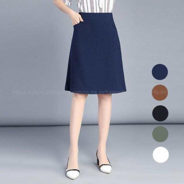 スカート フレアスカート レディース 秋 きれいめ オフィス 膝丈スカート ロング丈 無地 夏 Aラ...