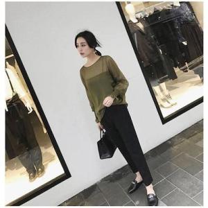 ガウチョパンツ レディース ワイドパンツ スカ...の詳細画像4