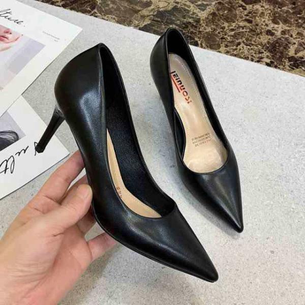 7センチヒール走れるパンプス9センチ5センチポインテッドピンヒールパンプストゥ柔らかいレディース歩き...