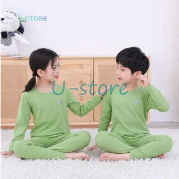 パジャマ キッズ 女の子 男の子 長袖 春 秋 冬 子供 ベビー ルームウェア 無地 スリーパー シ...