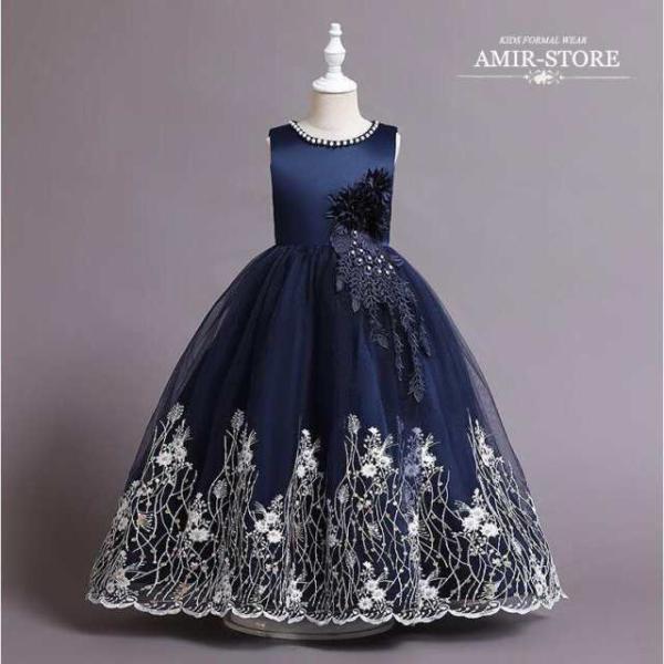 ロングドレス 子供ドレス ドレス ピアノ発表会 結婚式 キッズ ワンピース 子供服 女の子フラワーガ...