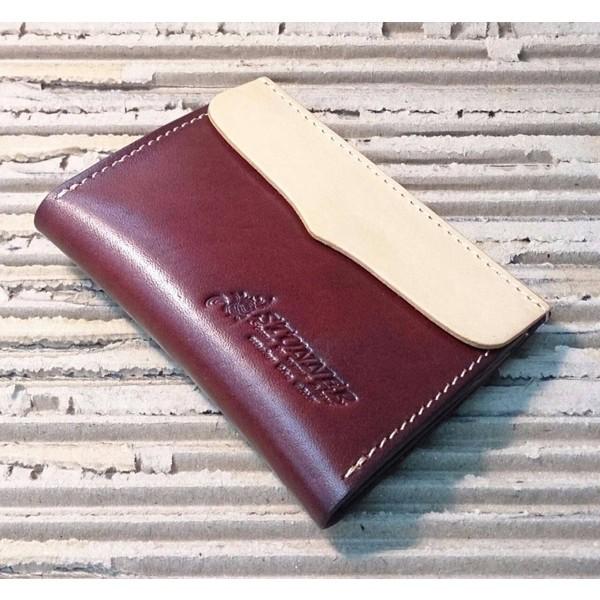 STUNNER ステアハイドレザー名刺入れ レッド 財布 小銭入れ バスケース 送料無料