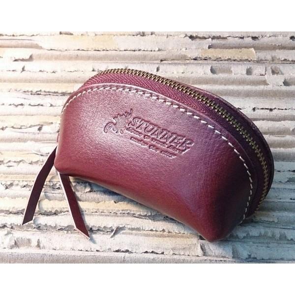 STUNNER 本革レザーコインケース レット 財布 小銭入れ バスケース 送料無料