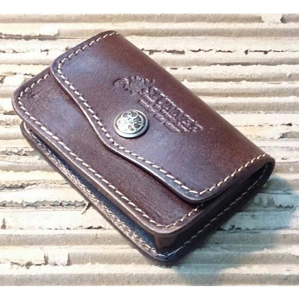 STUNNER 本革レザーコイン＆カードケースII ブラウン 財布 小銭入れ バスケース 送料無料