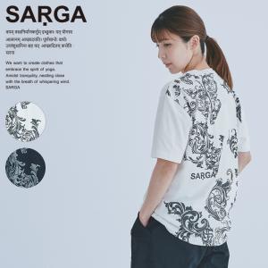サルガ ヨガウェア トップス arabesque-T JT57 2026SS 春 夏 半袖 Tシャツ スポーツウェア メンズ ユニセックス おしゃれ アラベスク柄 綿100% 日本製 送料無料