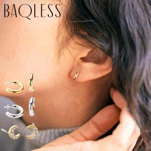 BAQLESS（バックレス） ピアス ゴールド シルバー イナズマ Honesty