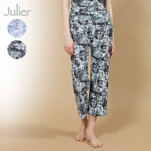 ジュリエ セール　ヨガウェア ボトムス sandflowerプリント フレアレギンス B1954JUP010 Julier 水陸両用 ハイウエスト レディース UVカット 吸水速乾 送料無料